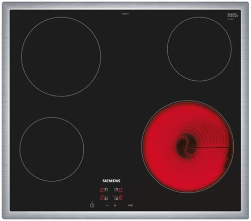 Kogesektion 60 cm Sort, overflademontering med ramme - Siemens iQ100 - ET645HE17